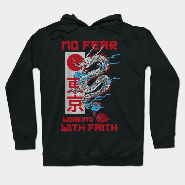 Bushido No Fear Working With Faith Hoodie by TeeGo